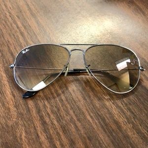 Ray Ban Classic 3025 58mm Brown Aviator Sunglasses